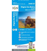 Wanderkarten Frankreich IGN Carte 3440 ET, Digne-les-Bains, La Javie, Vallée de la Bléone 1:25.000 IGN