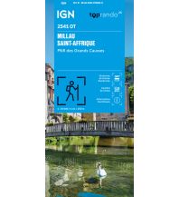 Wanderkarten Frankreich IGN Carte 2541 OT, Millau, Saint-Affrique 1:25.000 IGN