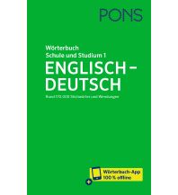 Sprachführer PONS Wörterbuch für Schule und Studium Englisch, Band 1 Englisch-Deutsch Klett Verlag