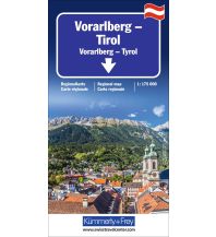Straßenkarten Vorarlberg - Tirol - Südtirol Regionalkarte 1: 175 000 Hallwag Kümmerly+Frey AG