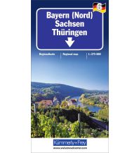 Straßenkarten Bayern Nord Sachsen Nr. 6 1:275 000 Hallwag Kümmerly+Frey AG