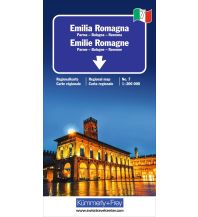 Road Maps Emilia-Romagna Nr. 07 Regionalkarte Italien 1:200 000 Hallwag Kümmerly+Frey AG