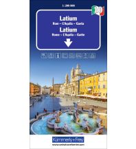 Straßenkarten Italien Latium-Rom Nr. 10 Regionalkarte Italien 1:200 000 Hallwag Kümmerly+Frey AG