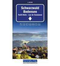 Straßenkarten Deutschland Schwarzwald - Bodensee Strassenkarte 1:200.000 Hallwag Kümmerly+Frey AG