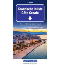 Road Maps Croatia Kroatische Küste Strassenkarte 1:200 000 Hallwag Kümmerly+Frey AG