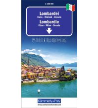 Road Maps Lombardei, Nr. 02, Regionalstrassenkarte 1:200'000 Hallwag Kümmerly+Frey AG