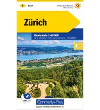 Wanderkarten Nordostschweiz K+F-Wanderkarte 6, Zürich 1:60.000 Hallwag Kümmerly+Frey AG