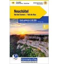 Wanderkarten Schweiz & FL K+F-Wanderkarte 8, Neuenburg/Neuchâtel 1:60.000 Hallwag Kümmerly+Frey AG
