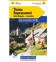 Wanderkarten K+F-Wanderkarte 26, Tessin Sopraceneri, Valle Maggia, Leventina 1:60.000 Hallwag Kümmerly+Frey AG