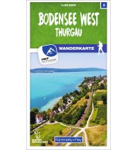 Bodensee West 02 Wanderkarte 1:40 000 matt laminiert Hallwag Kümmerly+Frey AG