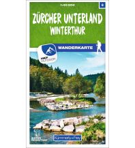 Hiking Maps Zürcher Unterland - Winterthur 08 Wanderkarte 1:40 000 matt laminiert Hallwag Kümmerly+Frey AG