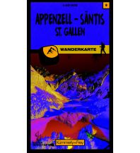 Hiking Maps North Switzerland K+F-Wanderkarte 09, Appenzell, Säntis, St. Gallen 1:40.000 Hallwag Kümmerly+Frey AG