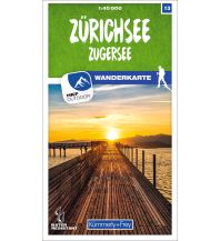 Hiking Maps Switzerland Zürichsee - Zugersee 13 Wanderkarte 1:40 000 matt laminiert Hallwag Kümmerly+Frey AG