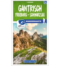 Hiking Maps Switzerland K+F-Wanderkarte 28, Gantrisch, Freiburg, Schwarzsee 1:40.000 Hallwag Kümmerly+Frey AG