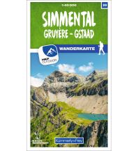 Wanderkarten Schweiz & FL K+F-Wanderkarte 29, Simmental, Gruyère, Gstaad 1:40.000 Hallwag Kümmerly+Frey AG