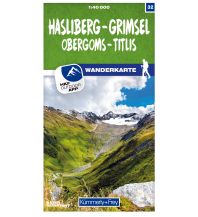 Wanderkarten Schweiz & FL K+F-Wanderkarte 32, Hasliberg, Grimsel, Obergoms, Titlis 1:40.000 Hallwag Kümmerly+Frey AG