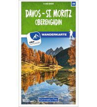 Wanderkarten Schweiz & FL K+F-Wanderkarte 36, Davos, St. Moritz, Oberengadin 1:40.000 Hallwag Kümmerly+Frey AG
