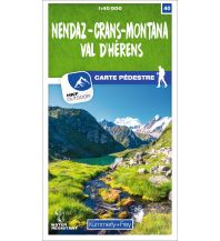 Nendaz - Crans-Montana Val d'Hérens 40 Wanderkarte 1:40 000 matt laminiert Hallwag Kümmerly+Frey AG