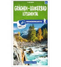 Wanderkarten Schweiz & FL Wanderkarte 41, Grächen, Leukerbad, Lötschental 1:40.000 Hallwag Kümmerly+Frey AG