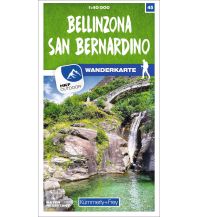Bellinzona - San Bernardino 45 Wanderkarte 1:40 000 matt laminiert Hallwag Kümmerly+Frey AG