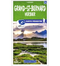Hiking Maps Switzerland Grand-St-Bernard 48 Wanderkarte 1:40 000 matt laminiert Hallwag Kümmerly+Frey AG