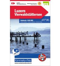 Radkarten Schweiz K+F-Vélokarte 11, Luzern, Vierwaldstättersee 1:60.000 Hallwag Kümmerly+Frey AG