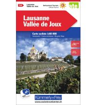 Radkarten Schweiz Lausanne-Vallée de Joux Hallwag Kümmerly+Frey AG