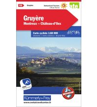 Radkarten Schweiz Greyerzerland, Montreux, Château-d'Oex Hallwag Kümmerly+Frey AG