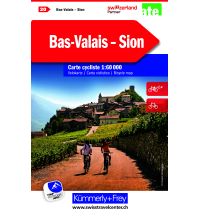 Cycling Maps Switzerland Bas-Valais Hallwag Kümmerly+Frey AG