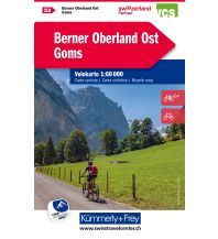 Radkarten Schweiz Berner Oberland Ost - Goms Hallwag Kümmerly+Frey AG