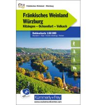 Wanderkarten Bayern Fränkisches Weinland - Würzburg Nr. 56 Outdoorkarte Deutschland 1:50.000 Hallwag Kümmerly+Frey AG