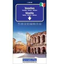 Road Maps Italy Kümmerly+Frey Regional-Strassenkarte 4 Venetien 1:200.000 Hallwag Kümmerly+Frey AG