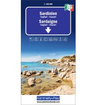 Straßenkarten Italien Kümmerly+Frey Regional-Strassenkarte 16 Sardinien 1:200.000 Hallwag Kümmerly+Frey AG