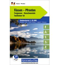 Hiking Maps Austria Kümmerly+Frey Outdoorkarte Deutschland 2 Füssen, Pfronten 1:35.000 Hallwag Kümmerly+Frey AG