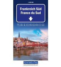 Straßenkarten Frankreich Kümmerly+Frey Strassenkarte Frankreich Süd 1:600.000 Hallwag Kümmerly+Frey AG
