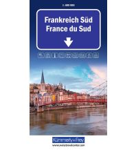 Road Maps France Kümmerly+Frey Strassenkarte Frankreich Süd 1:600.000 Hallwag Kümmerly+Frey AG