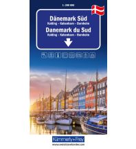 Straßenkarten Dänemark Kümmerly+Frey Regional-Strassenkarte Dänemark Süd 1:200.000 Hallwag Kümmerly+Frey AG