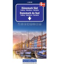 Straßenkarten Dänemark Kümmerly+Frey Regional-Strassenkarte Dänemark Süd 1:200.000 Hallwag Kümmerly+Frey AG