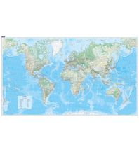 Weltkarten Kümmerly+Frey Weltkarte physikalisch Poster 1:30 Mio. Hallwag Kümmerly+Frey AG