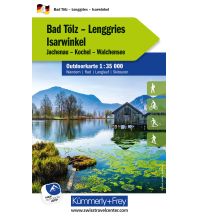 Wanderkarten Bayern Kümmerly+Frey Outdoorkarte Deutschland 4 Bad Tölz, Lenggries, Isarwinkel 1:35.000 Hallwag Kümmerly+Frey AG