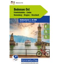 Wanderkarten Schweiz & FL Kümmerly+Frey Outdoorkarte Deutschland 44 Bodensee Ost 1:35.000 Hallwag Kümmerly+Frey AG