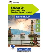Wanderkarten Schweiz & FL Kümmerly+Frey Outdoorkarte Deutschland 44 Bodensee Ost 1:35.000 Hallwag Kümmerly+Frey AG