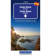 Straßenkarten Spanien Kümmerly+Frey Regional-Strassenkarte Costa Brava 1:200.000 Hallwag Kümmerly+Frey AG