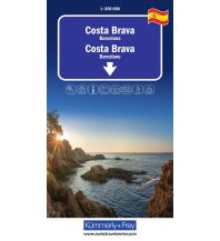 Road Maps Spain Kümmerly+Frey Regional-Strassenkarte Costa Brava 1:200.000 Hallwag Kümmerly+Frey AG