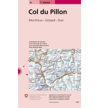 Hiking Maps Switzerland 41 Col du Pillon Bundesamt für Landestopographie