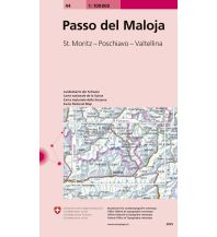Wanderkarten Schweiz & FL 44 Passo del Maloja 1:100.000 Bundesamt für Landestopographie