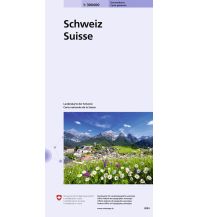 Road Maps Switzerland Generalkarte der Schweiz 1:300 000 Bundesamt für Landestopographie