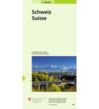 Road Maps Switzerland xxx - 0.00017809867858887Landeskarte der Schweiz 1:1 000 000 Bundesamt für Landestopographie