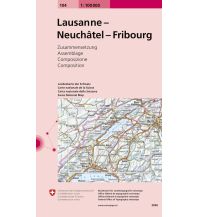 Hiking Maps Switzerland 104 Lausanne - Bern Bundesamt für Landestopographie