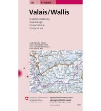 Hiking Maps Switzerland 105 Valais/Wallis Bundesamt für Landestopographie